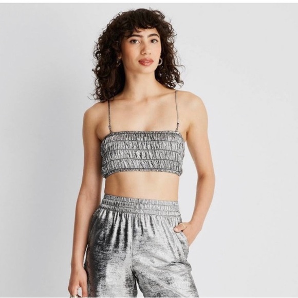 Future Collective Strappy Metallic Tiny Top - Picture 5 of 8